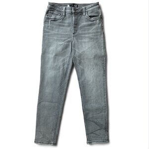 KUT FROM THE KLOTH NWOT Gray girlfriend straight leg jeans size 6 long